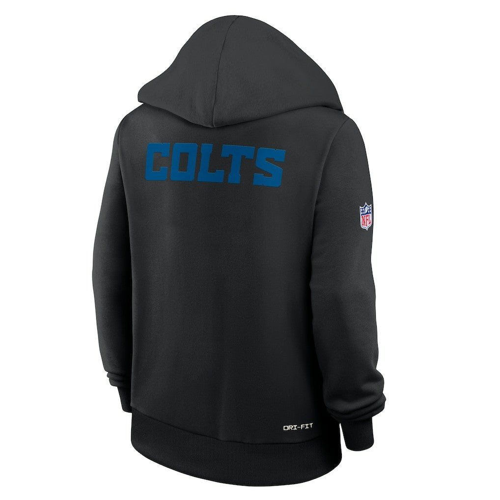 Indianapolis Colts Women's Alternate Logo Sideline Standard Issue Dri-FIT Hoodie - Black - Nike