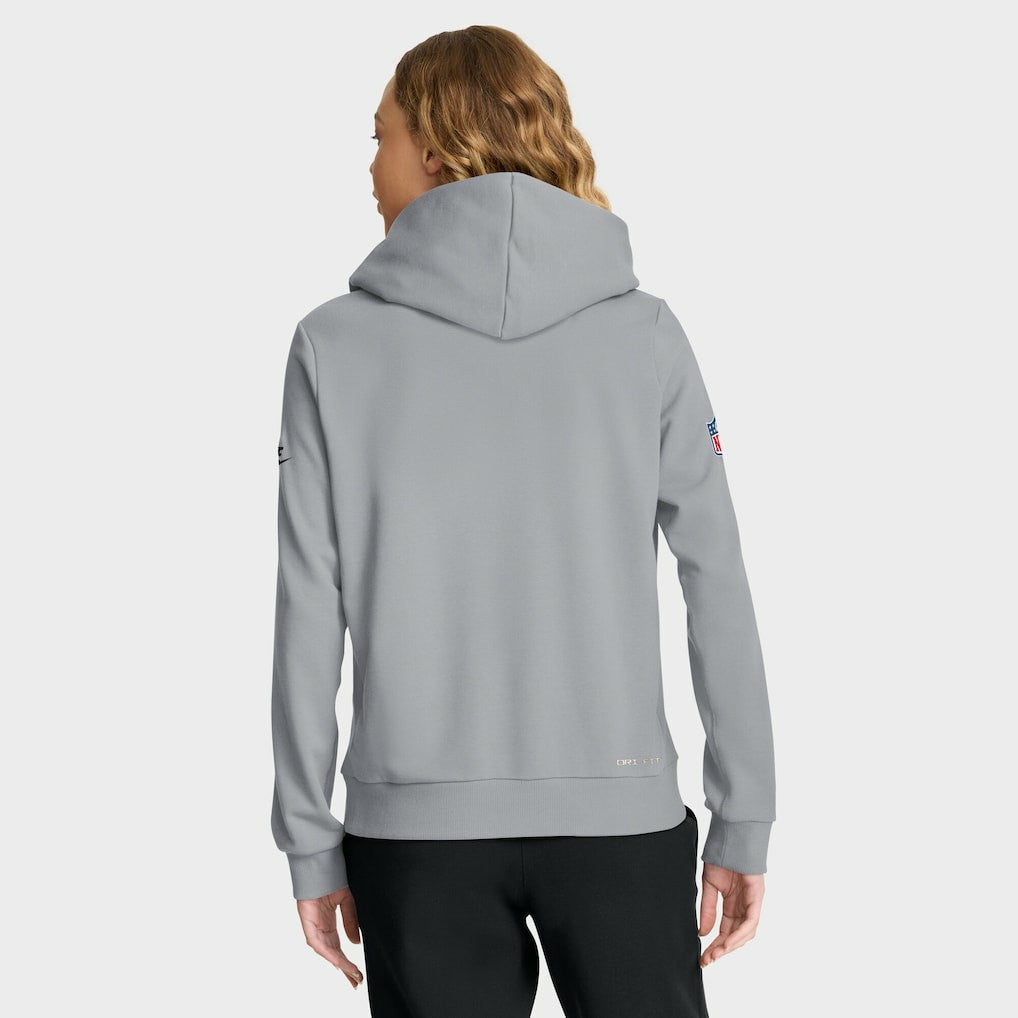 Pittsburgh Steelers Women's 1933 Sideline Standard Issue Dri-FIT Hoodie - Gray - Nike