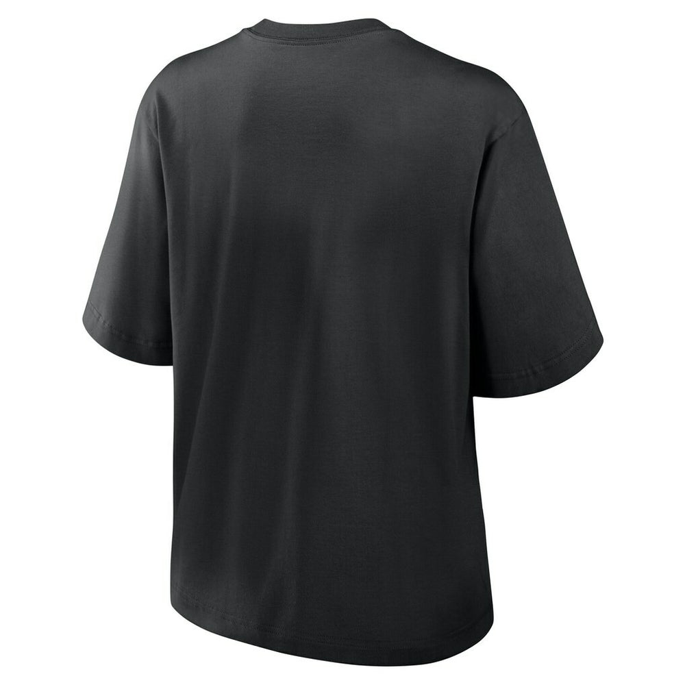 Atlanta Falcons Women's Essential Script Relaxed Boxy T-Shirt - Black - Nike