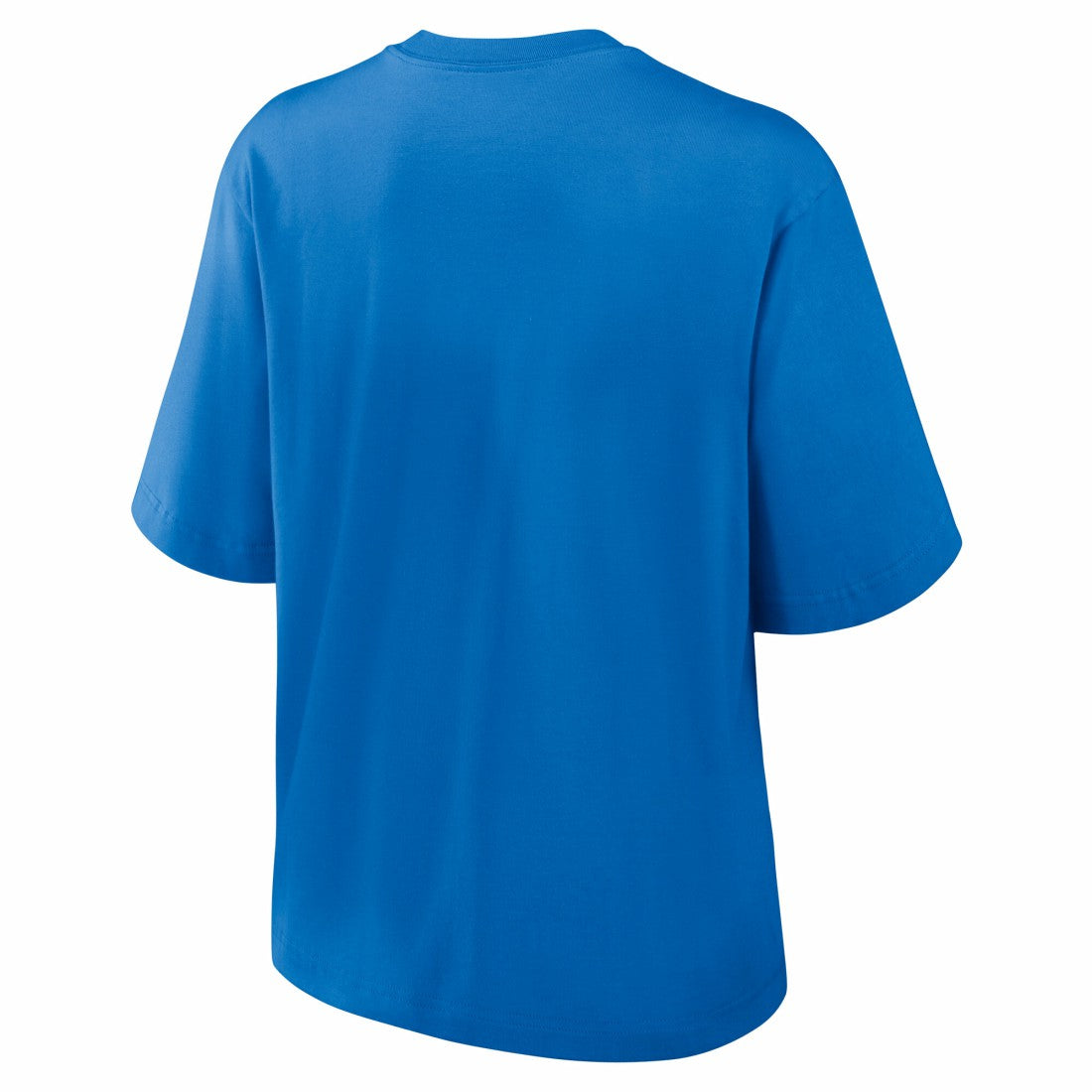 Detroit Lions Women's Essential Script Relaxed Boxy T-Shirt - Blue - Nike