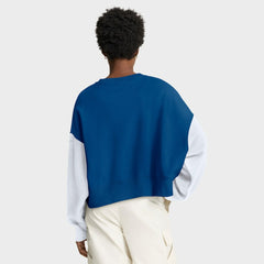 Indianapolis Colts Women's Oversized Color-Block Pullover Sweatshirt - Royal - Nike