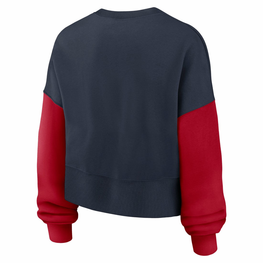 Houston Texans Women's Oversized Color-Block Pullover Sweatshirt - Navy - Nike