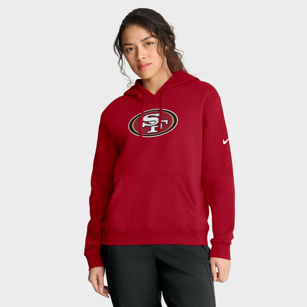 San Francisco 49ers Women's Club Fleece Hoodie - Scarlet - Nike