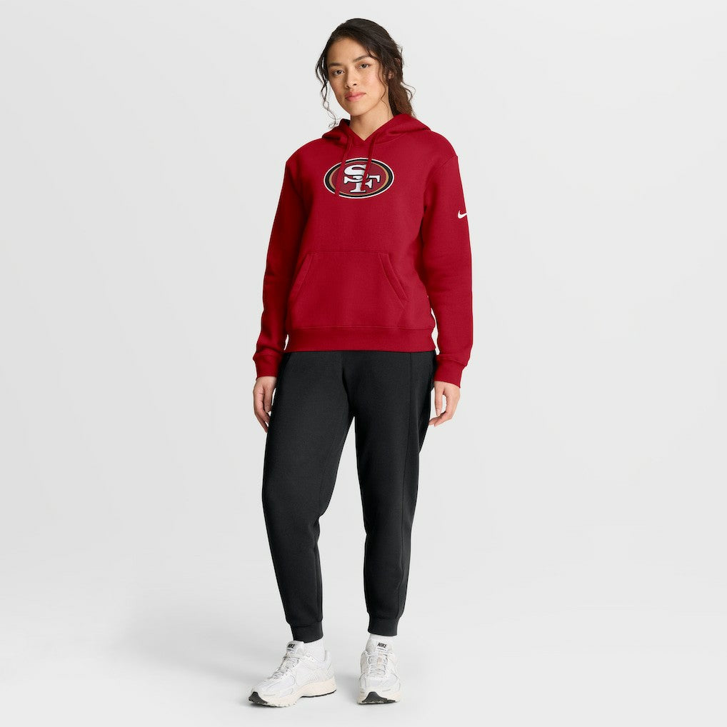 San Francisco 49ers Women's Club Fleece Hoodie - Scarlet - Nike
