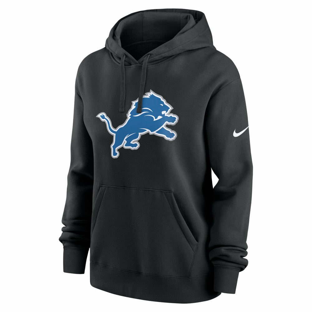 Detroit Lions Women's Club Fleece Hoodie - Black - Nike