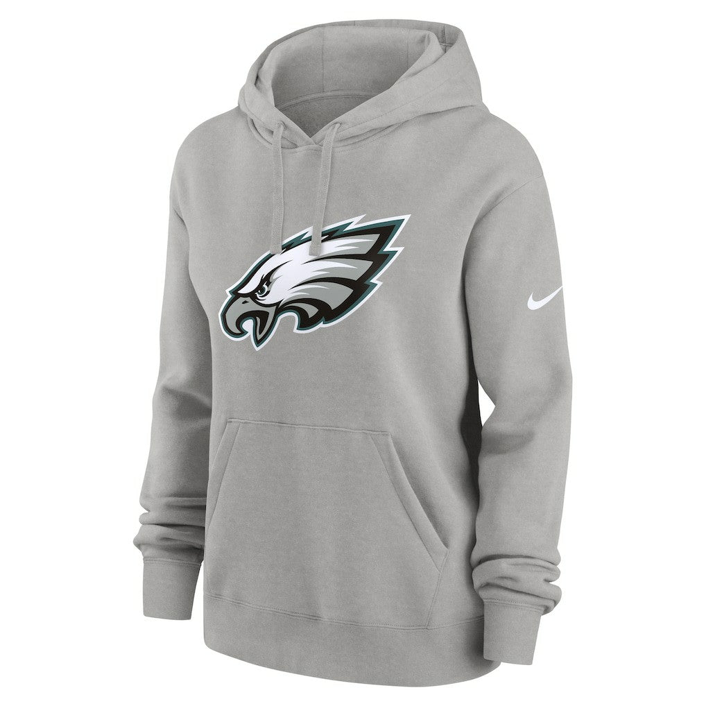 Philadelphia Eagles Women's Club Fleece Hoodie - Heather Gray - Nike