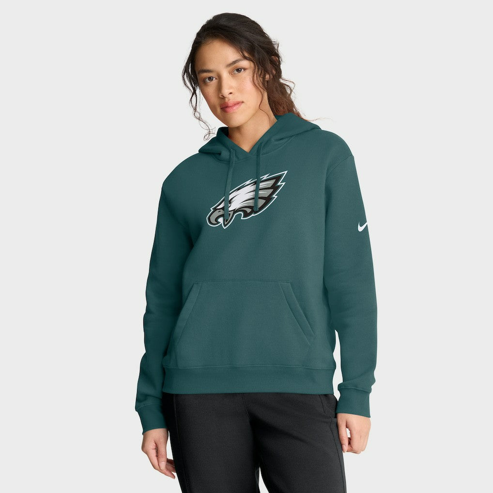 Philadelphia Eagles Women's Club Fleece Hoodie - Midnight Green - Nike