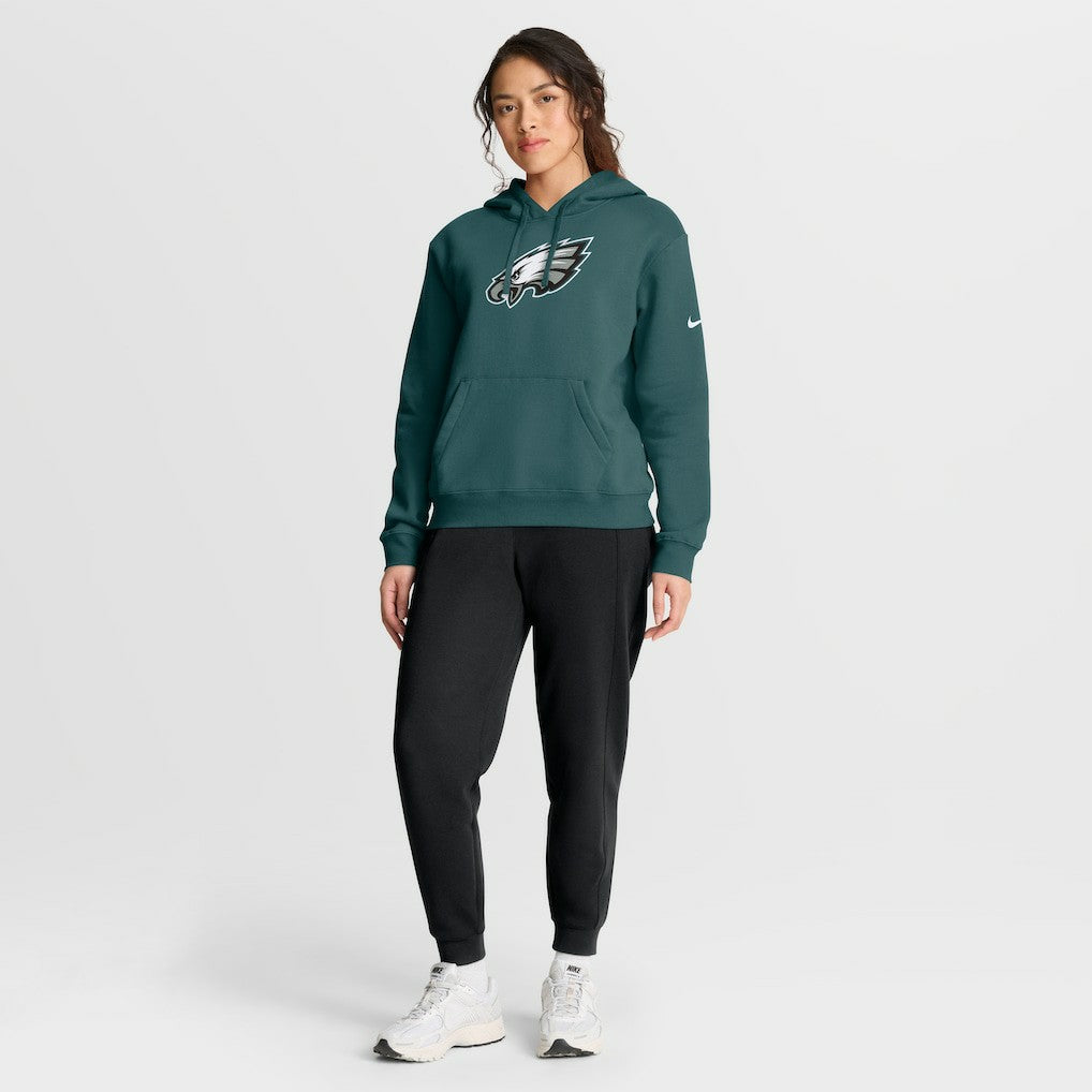 Philadelphia Eagles Women's Club Fleece Hoodie - Midnight Green - Nike
