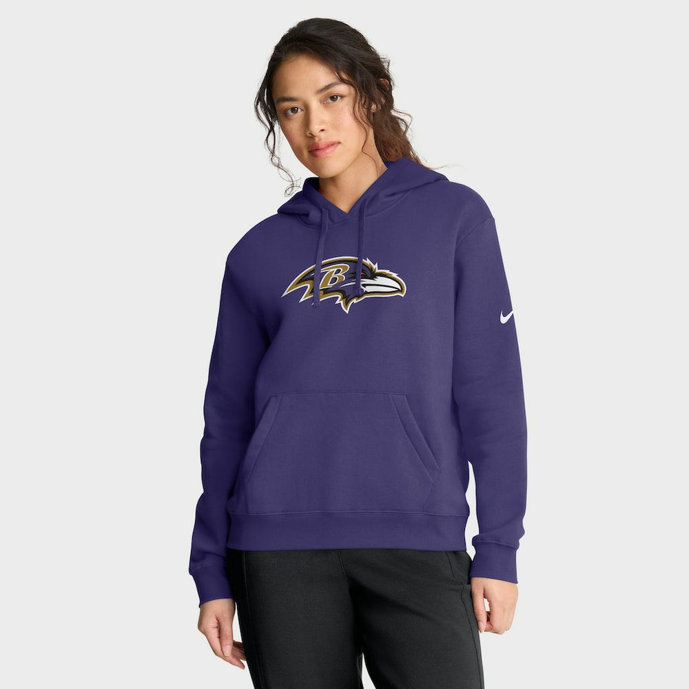 Baltimore Ravens Women's Club Fleece Hoodie - Purple - Nike