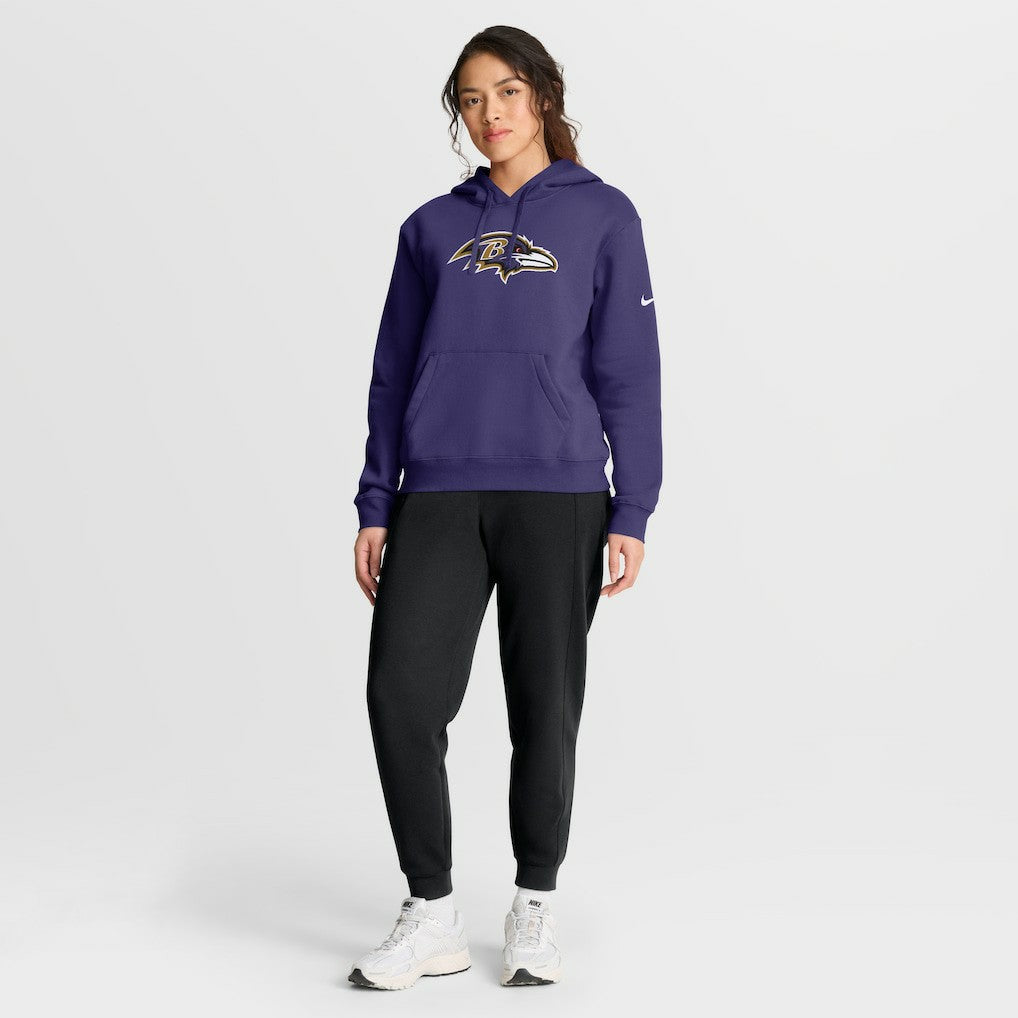 Baltimore Ravens Women's Club Fleece Hoodie - Purple - Nike