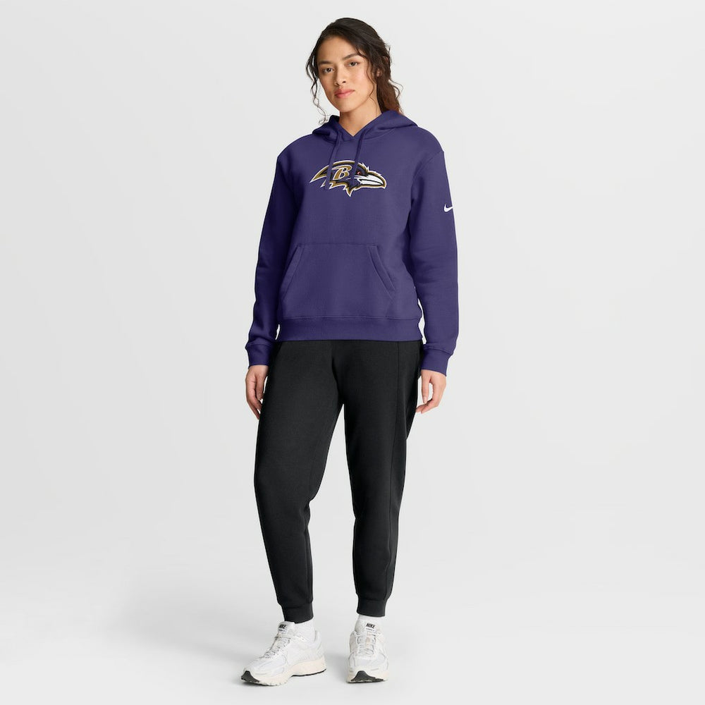 Baltimore Ravens Women's Club Fleece Hoodie - Purple - Nike