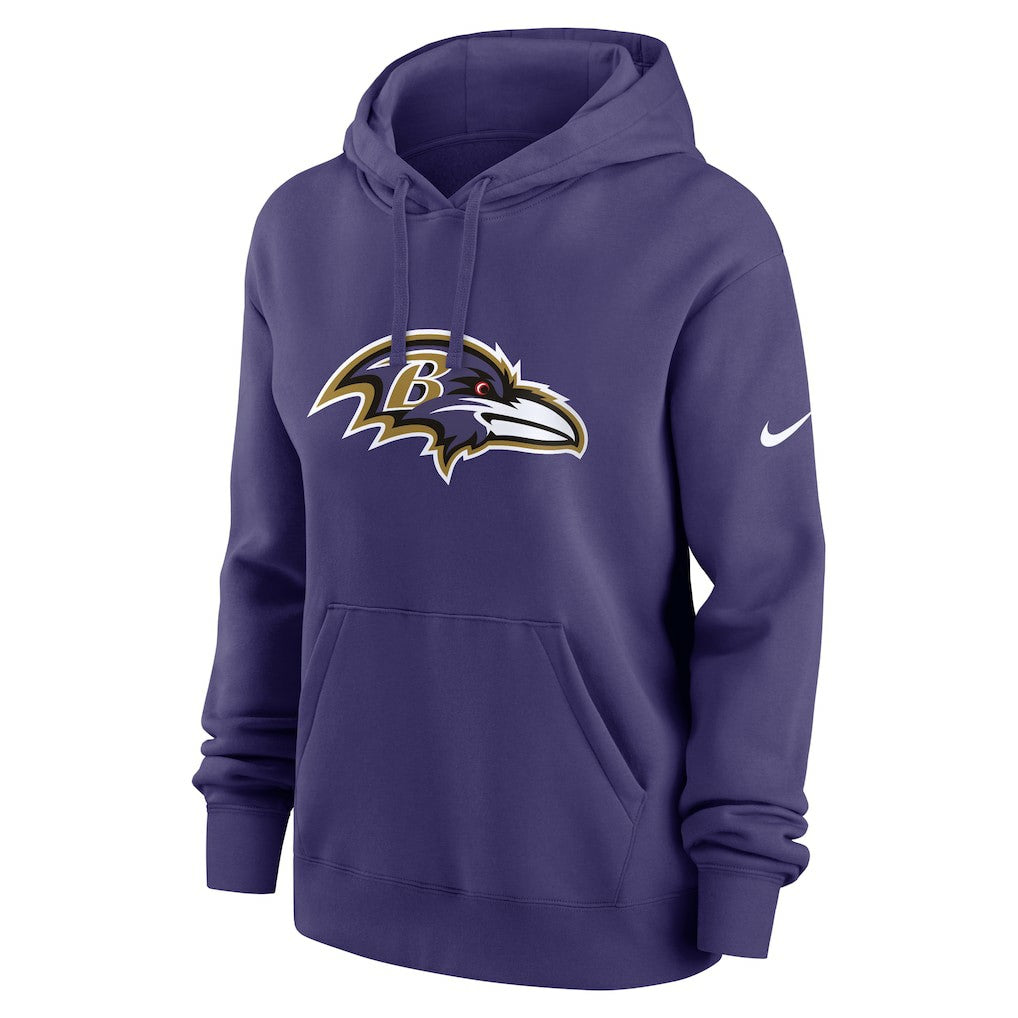 Baltimore Ravens Women's Club Fleece Hoodie - Purple - Nike
