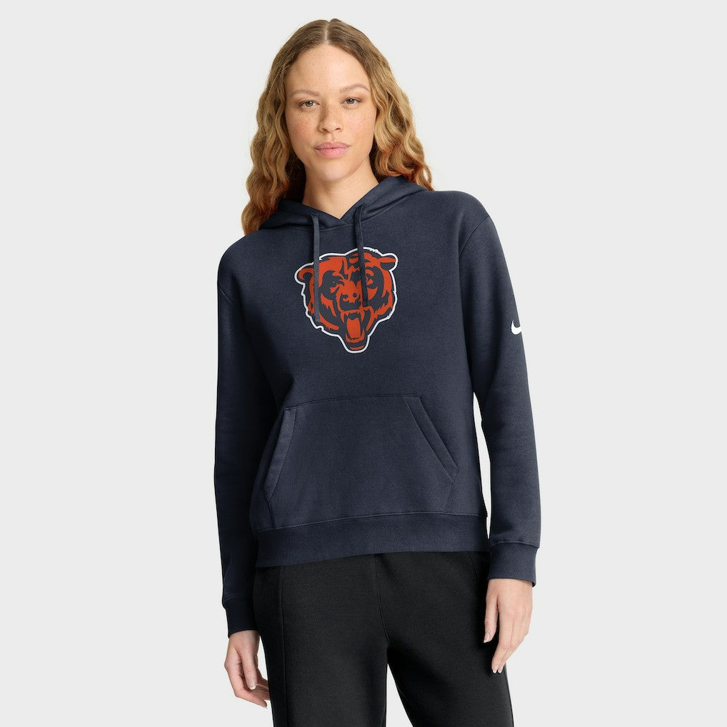 Chicago Bears Women's Club Fleece Hoodie - Navy - Nike