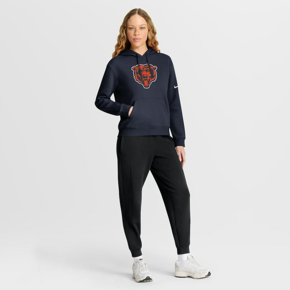 Chicago Bears Women's Club Fleece Hoodie - Navy - Nike