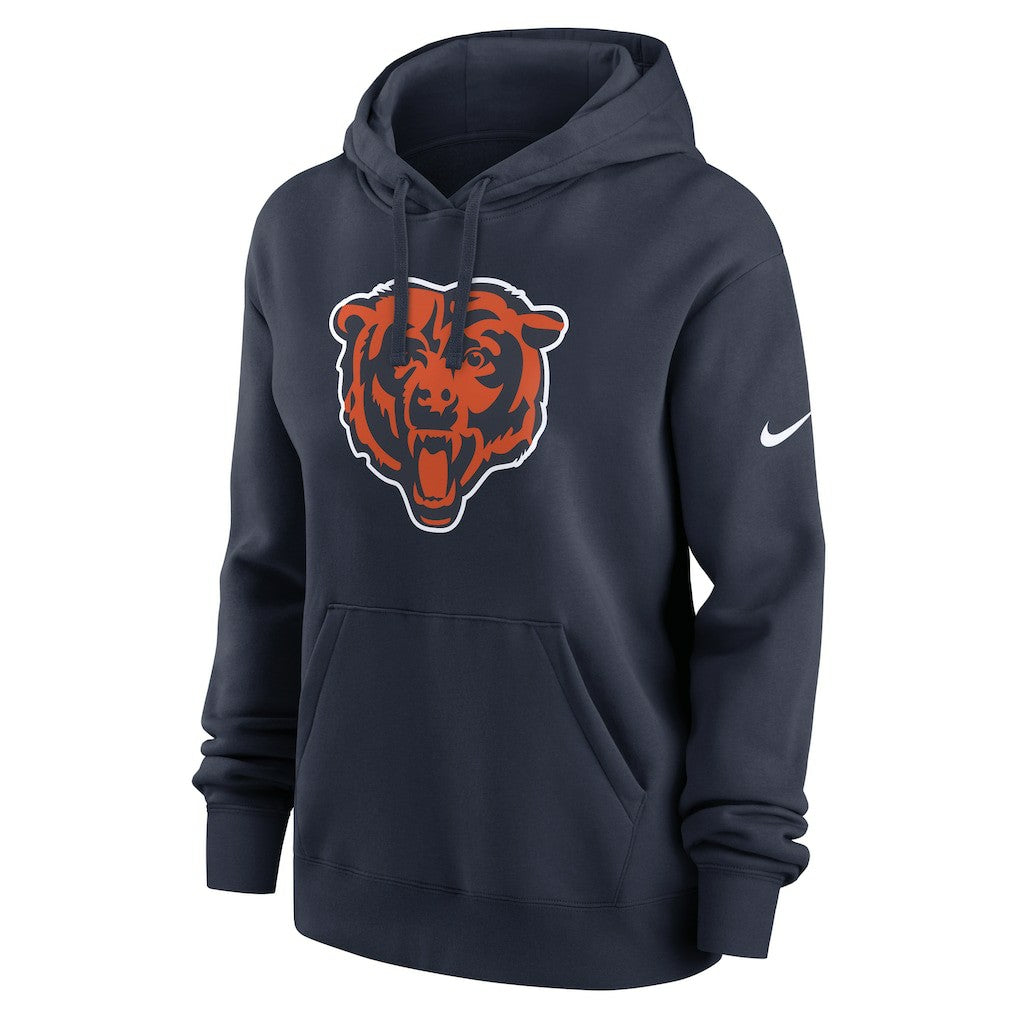 Chicago Bears Women's Club Fleece Hoodie - Navy - Nike