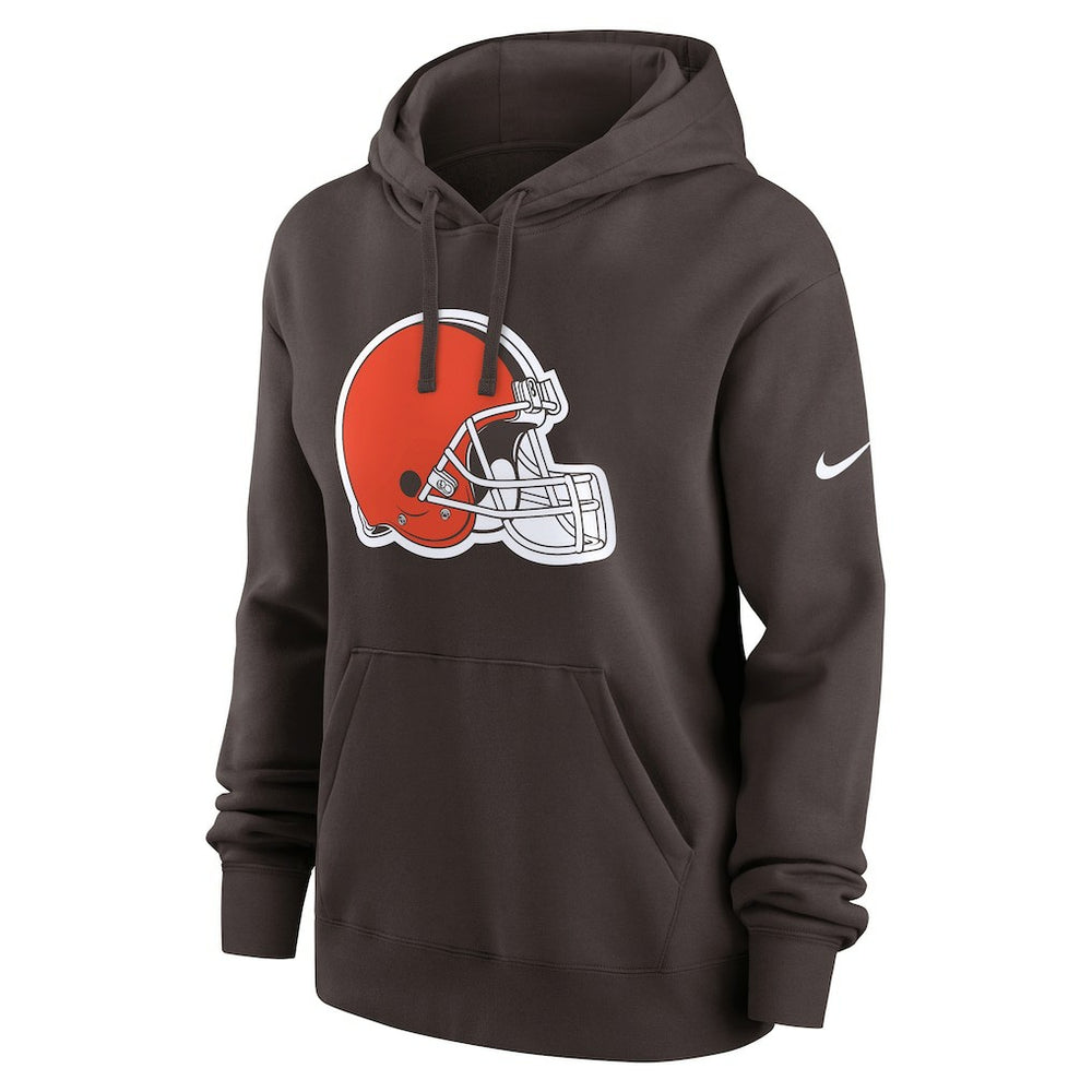 Cleveland Browns Women's Club Fleece Hoodie - Brown - Nike
