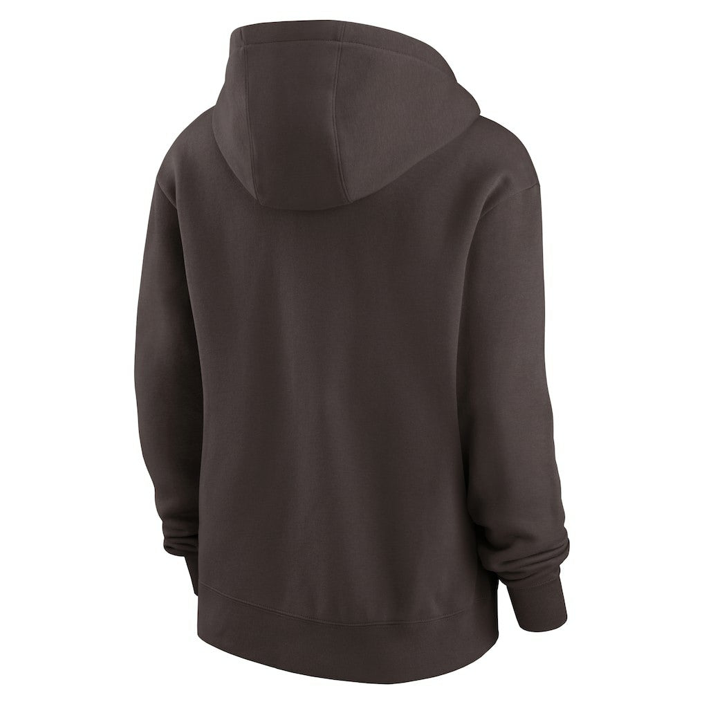 Cleveland Browns Women's Club Fleece Hoodie - Brown - Nike