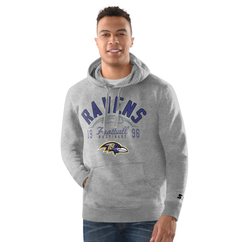 Baltimore Ravens Starter Pullover Hoodie - Gray - NFL