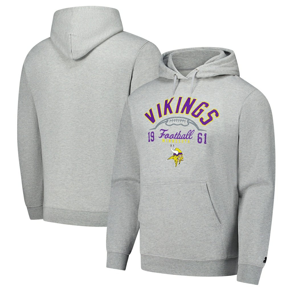 Minnesota Vikings Starter Pullover Hoodie - Heather Gray - NFL