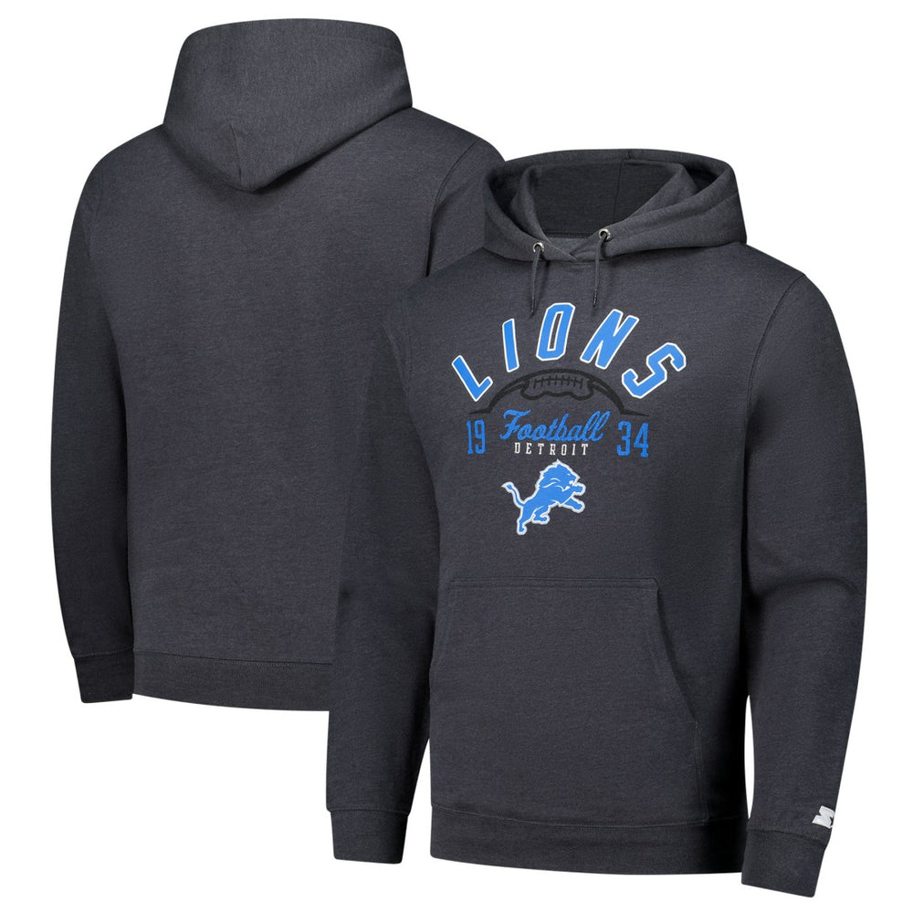 Detroit Lions Starter Pullover Hoodie - Charcoal - NFL