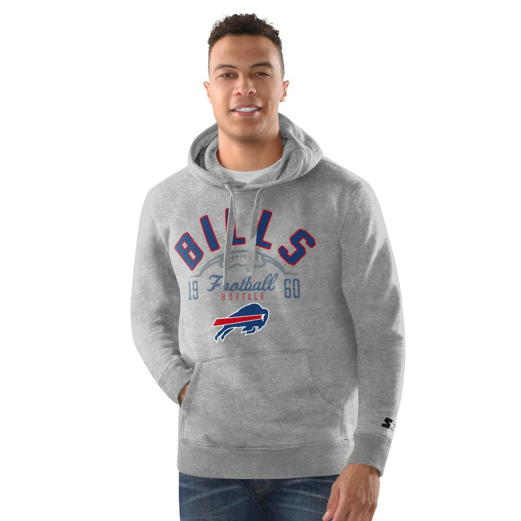 Buffalo Bills Starter Pullover Hoodie - Heather Gray - NFL