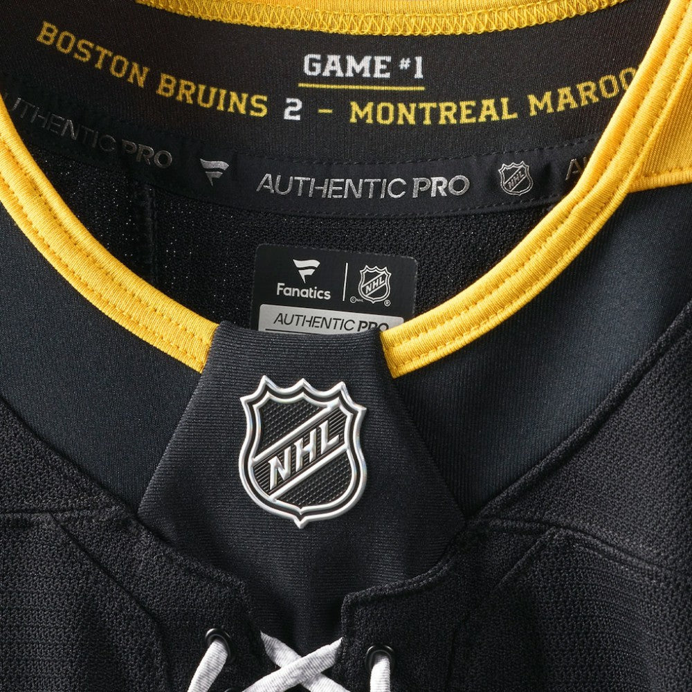 Boston Bruins Fanatics 100th Anniversary Authentic Pro Jersey - Black | Fanatics near me