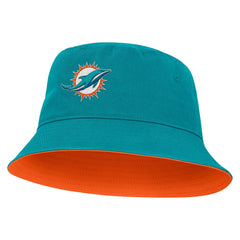 Miami Dolphins Strong Side Bucket Hat - Aqua - Fanatics