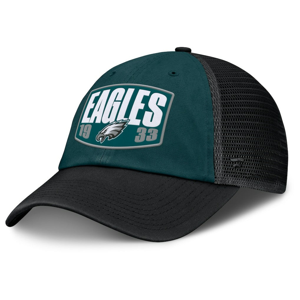 Philadelphia Eagles Franchise Trucker Adjustable Hat - Midnight Green/Black - Fanatics