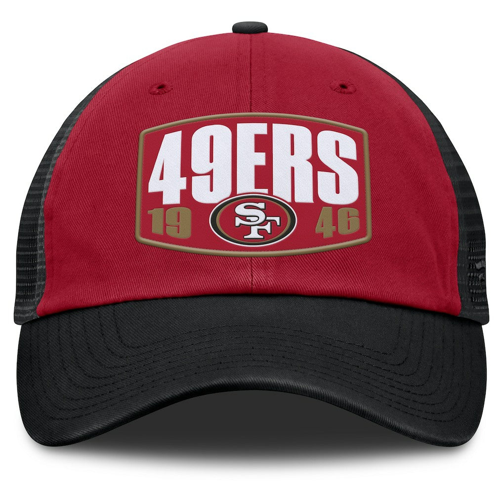 San Francisco 49ers Franchise Trucker Adjustable Hat - Scarlet/Black - Fanatics