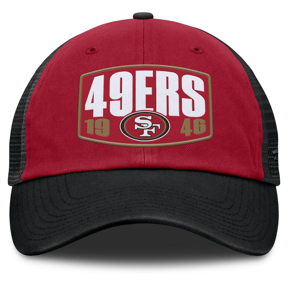 San Francisco 49ers Franchise Trucker Adjustable Hat - Scarlet/Black - Fanatics