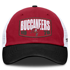 Tampa Bay Buccaneers Franchise Trucker Adjustable Hat - Red/Pewter - Fanatics