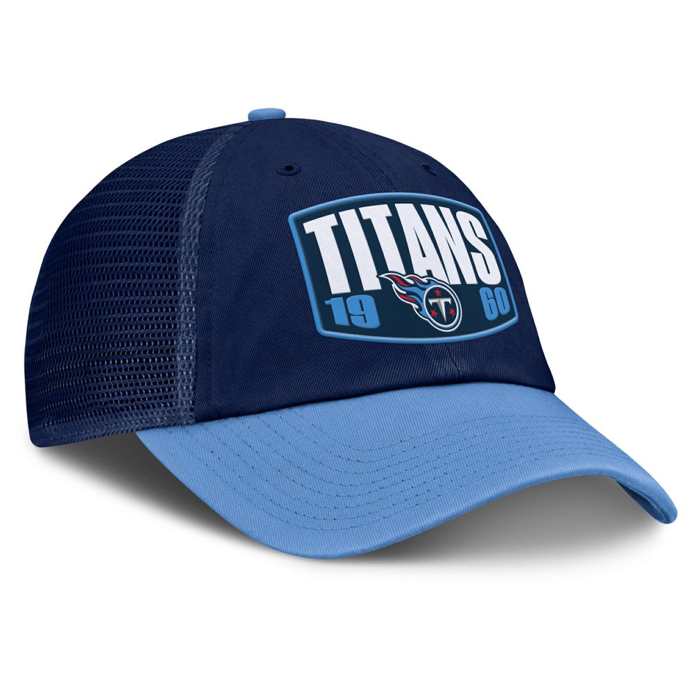 Tennessee Titans Franchise Trucker Adjustable Hat - Navy/Light Blue - Fanatics
