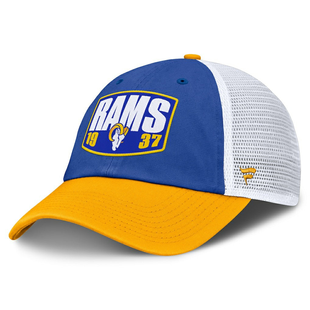 Los Angeles Rams Franchise Trucker Adjustable Hat - Royal/Gold - Fanatics