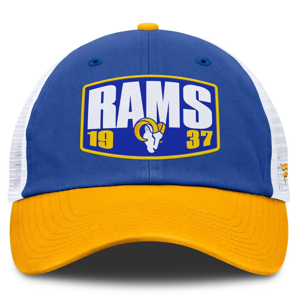 Los Angeles Rams Franchise Trucker Adjustable Hat - Royal/Gold - Fanatics