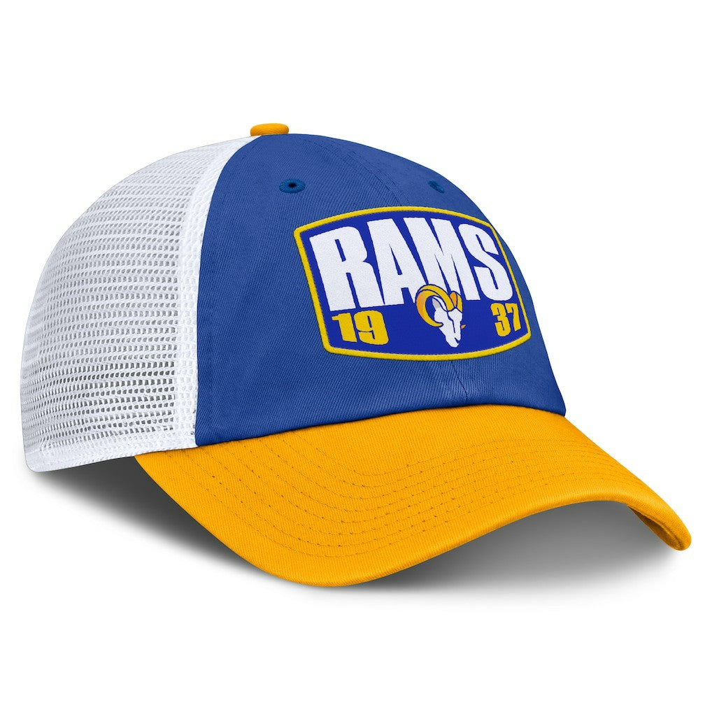 Los Angeles Rams Franchise Trucker Adjustable Hat - Royal/Gold - Fanatics