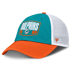 Miami Dolphins Franchise Trucker Adjustable Hat - Aqua/Orange - Fanatics