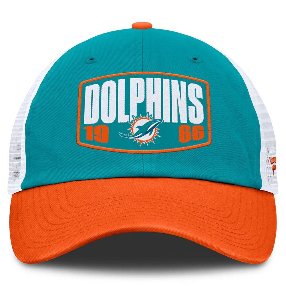 Miami Dolphins Franchise Trucker Adjustable Hat - Aqua/Orange - Fanatics