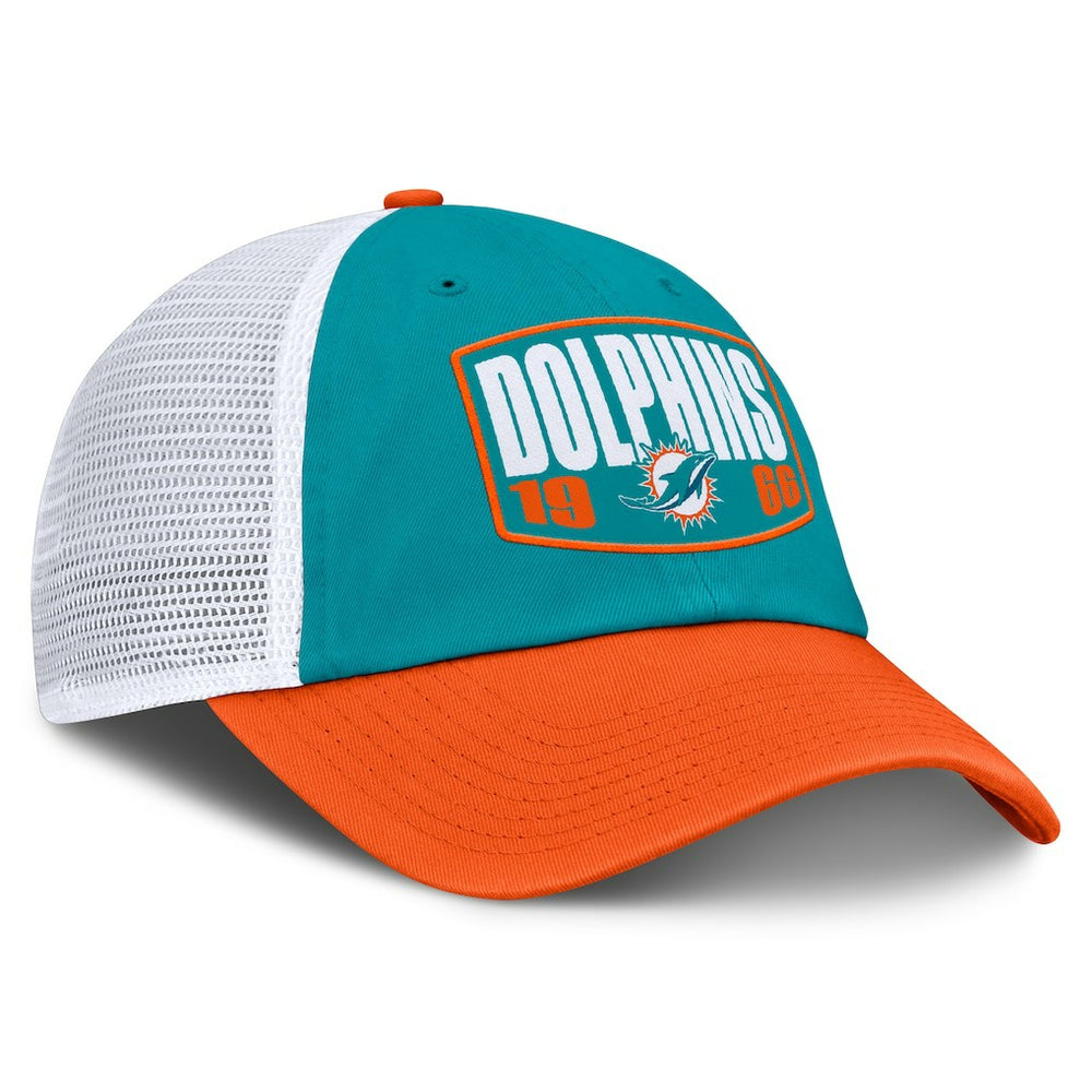 Miami Dolphins Franchise Trucker Adjustable Hat - Aqua/Orange - Fanatics