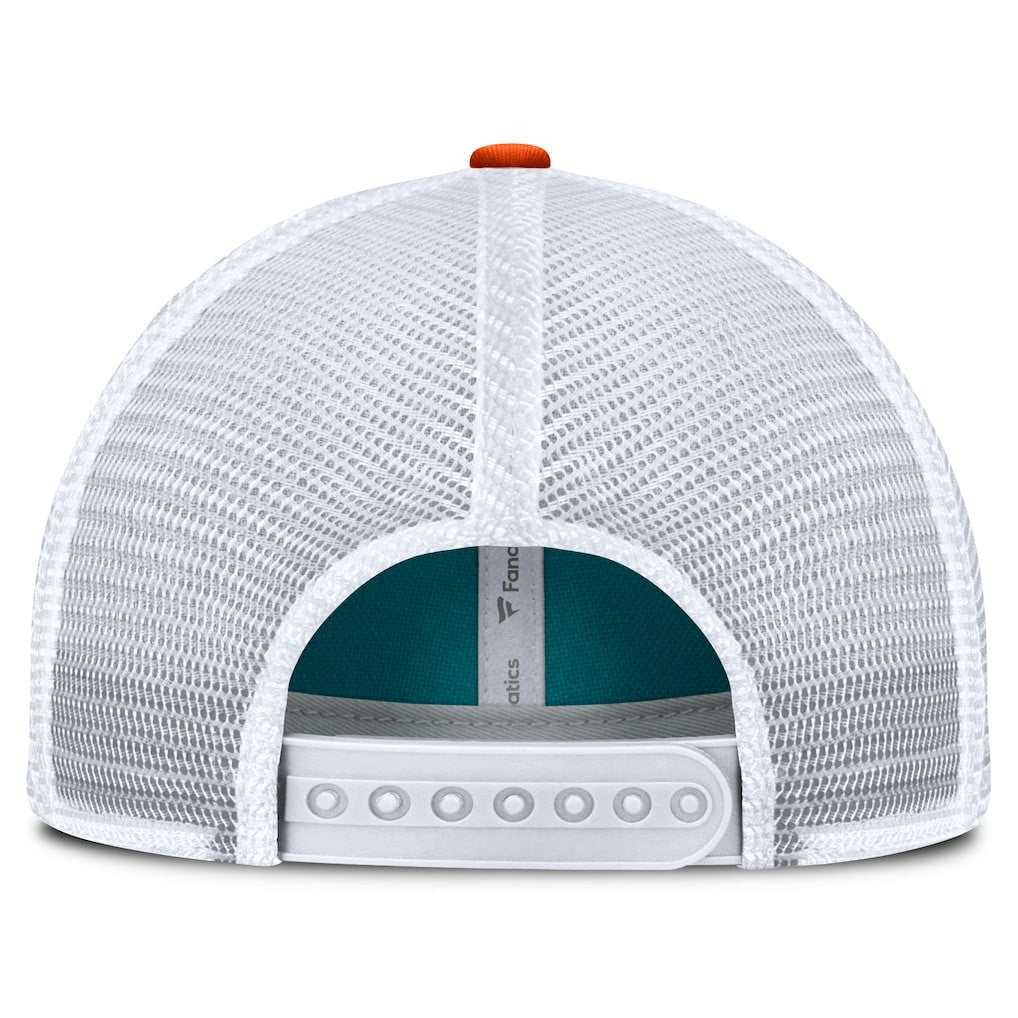 Miami Dolphins Franchise Trucker Adjustable Hat - Aqua/Orange - Fanatics