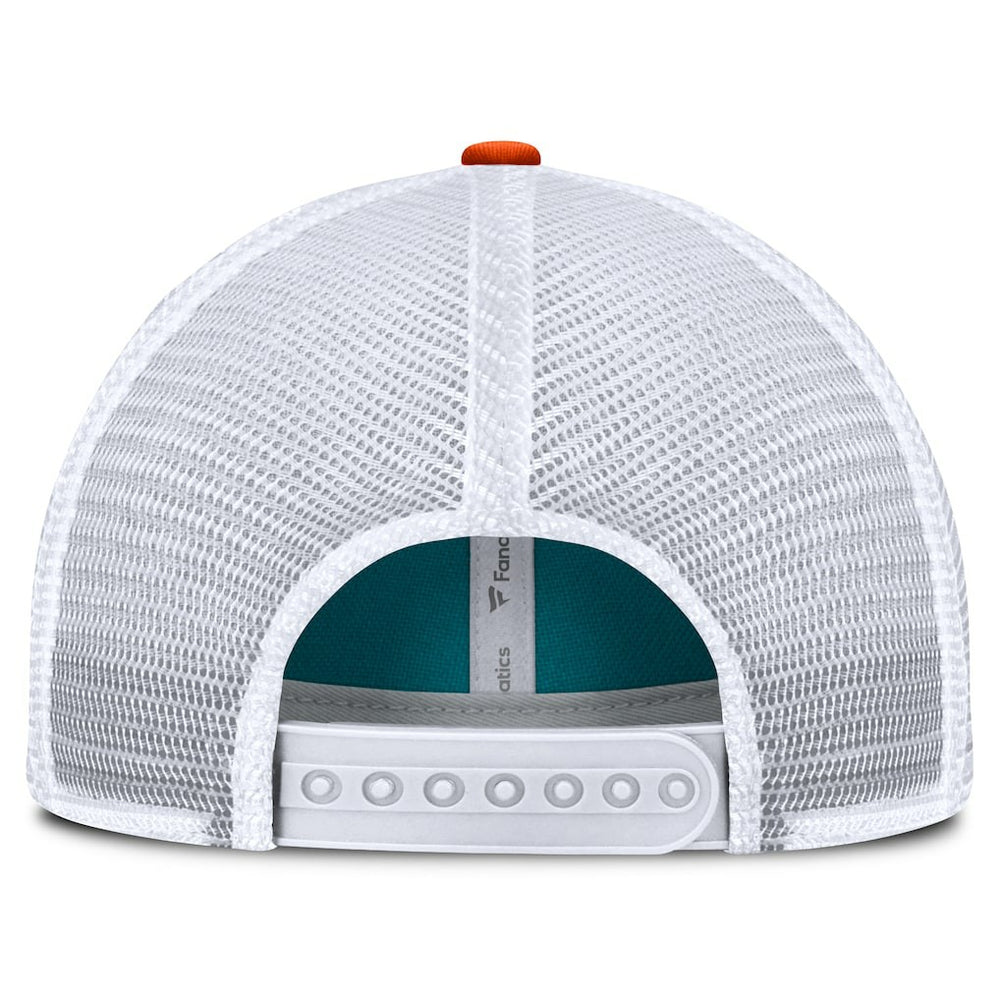 Miami Dolphins Franchise Trucker Adjustable Hat - Aqua/Orange - Fanatics