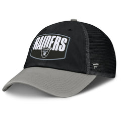 Las Vegas Raiders Franchise Trucker Adjustable Hat - Black/Gray - Fanatics