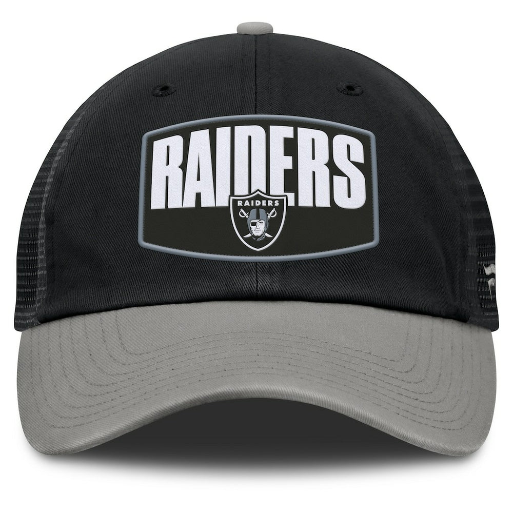 Las Vegas Raiders Franchise Trucker Adjustable Hat - Black/Gray - Fanatics
