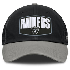 Las Vegas Raiders Franchise Trucker Adjustable Hat - Black/Gray - Fanatics