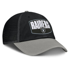 Las Vegas Raiders Franchise Trucker Adjustable Hat - Black/Gray - Fanatics