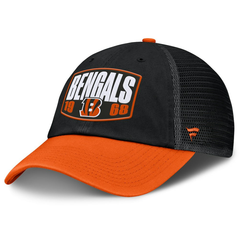 Cincinnati Bengals Franchise Trucker Adjustable Hat - Black/Orange - Fanatics