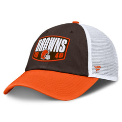 Cleveland Browns Franchise Trucker Adjustable Hat - Brown/Orange - Fanatics