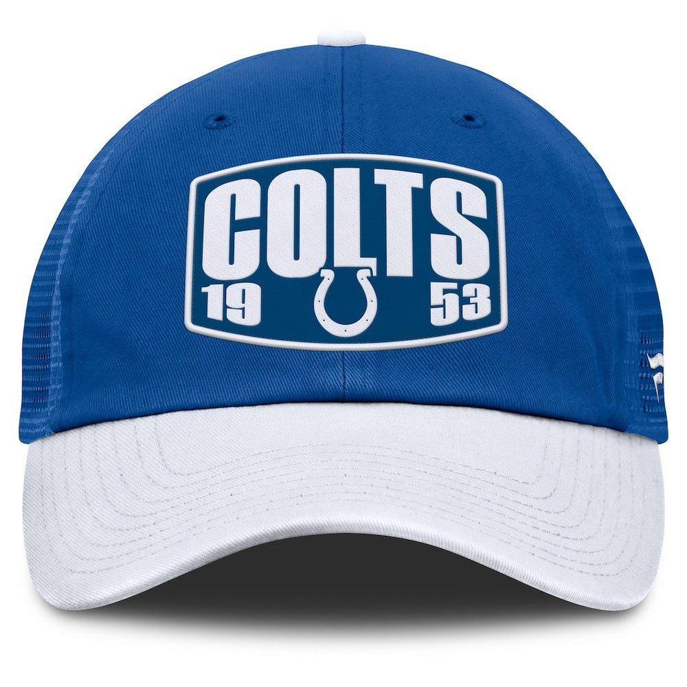 Indianapolis Colts Franchise Trucker Adjustable Hat - Royal/White - Fanatics