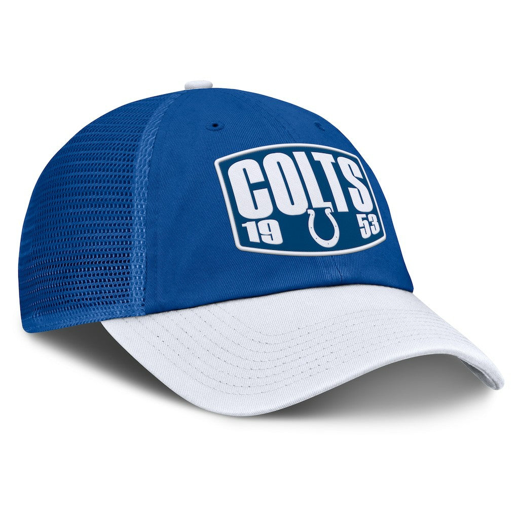 Indianapolis Colts Franchise Trucker Adjustable Hat - Royal/White - Fanatics