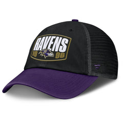 Baltimore Ravens Franchise Trucker Adjustable Hat - Black/Purple - Fanatics