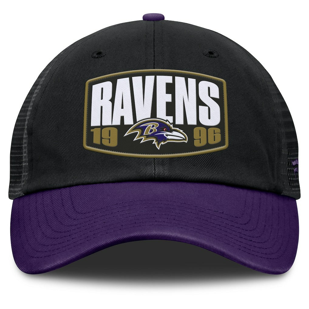 Baltimore Ravens Franchise Trucker Adjustable Hat - Black/Purple - Fanatics